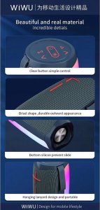 Głośnik WiWU WiWU - Głośnik bezprzewodowy Thunder P40 LED Light 5