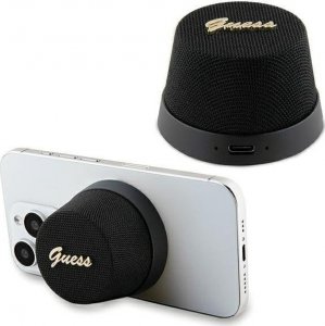 Głośnik Guess Guess głośnik Bluetooth GUWSC3ALSMK Speaker Stand czarny/black Magnetic Script Metal 1