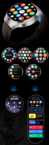Smartwatch Active Band Watch 4 Pro Beżowy 4