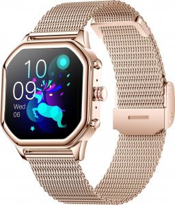 Smartwatch Hagen Smartwatch  damski Hagen HC84.115.1410 różowe złoto bransoleta 1