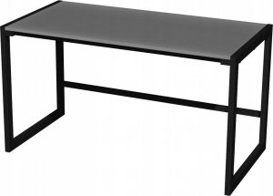 Biurko Modi Meble Biurko Gamingowe Biurko Komputerowe metalowy stelaż Szare 140x70 6