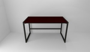 Biurko Modi Meble Biurko Gamingowe Biurko Komputerowe metalowy stelaż Wenge 140x70 cm 5