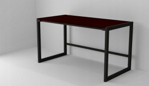 Biurko Modi Meble Biurko Gamingowe Biurko Komputerowe metalowy stelaż Wenge 140x70 cm 6