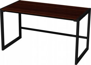 Biurko Modi Meble Biurko Gamingowe Biurko Komputerowe metalowy stelaż Wenge 140x70 cm 7