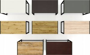 Biurko Modi Meble Biurko Gamingowe Biurko Komputerowe metalowy stelaż Wenge 140x70 cm 9