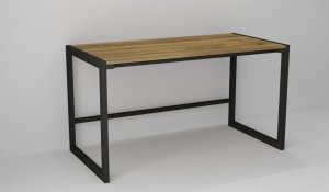 Biurko Modi Meble Biurko Gamingowe Biurko Komputerowe metalowy stelaż Drewno Retro 140x70 2