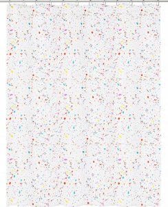 Kleine Wolke Kleine Wolke Confetti Ekologiczna Zasłona prysznicowa Multicolor 180x200 cm PEVA bezzapachowa 1