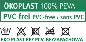 Kleine Wolke Cristallo Zasłona prysznicowa Clear 180x200 cm PEVA bezzapachowa 2