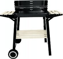 kontrast Grill węglowy z półkami na kółkach 28,5x48,5 cm BBQ 12