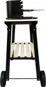 kontrast Grill węglowy z półkami na kółkach 28,5x48,5 cm BBQ 4
