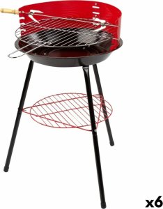 Aktive Przenośny grill Aktive Drewno Żelazo  38 cm 37 x 61 x 45 cm (6 Sztuk) Czerwony 1