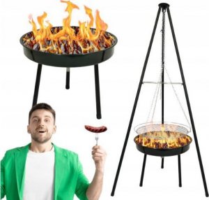 kontrast Grill węglowy palenisko ogrodowe 2w1 BBQ 4