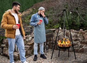 kontrast Grill węglowy palenisko ogrodowe 2w1 BBQ 10