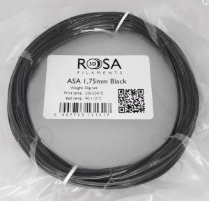 ROSA3D Filament Rosa3D ASA 1,75mm Black 50g 1