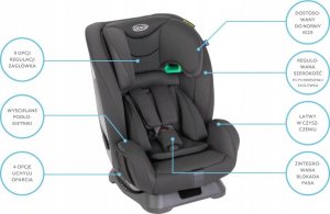 Fotelik samochodowy Graco GRACO FOTELIK FLEXIGROW R129 QUARTZ 6