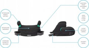 Fotelik samochodowy Graco GRACO FOTELIK BOOSTER MAX R129 MIDNIGHT 3