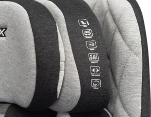Fotelik samochodowy Caretero FOTELIK TUROX I-SIZE GREY (40-150) 13