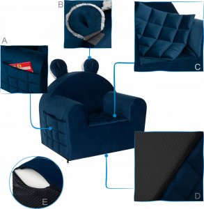 Hobbygarden Fotelik dla dziecka - Mini Sofa 5