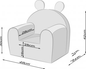 Hobbygarden Fotelik dla dziecka - Mini Sofa 9