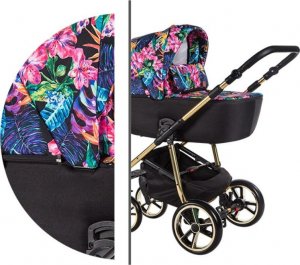 Wózek Baby Merc Ekskluzywny wózek dziecięcy La Noche Limited Edition Baby Merc 2w1 czarny 1
