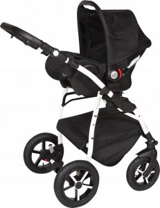 Wózek Baby Merc ZipyQ 3w1 wózek dziecięcy wielofunkcyjny szaro grafitowy 6