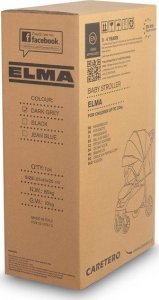 Wózek Caretero WÓZEK SPACEROWY ELMA DARK GREY 6