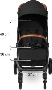 Wózek Caretero WÓZEK SPACEROWY ELMA BLACK 20