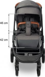 Wózek Caretero WÓZEK SPACEROWY RATIO DARK GREY 23