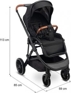 Wózek Caretero WÓZEK SPACEROWY RATIO BLACK 4