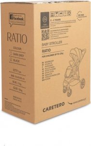 Wózek Caretero WÓZEK SPACEROWY RATIO BLACK 6