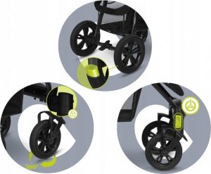 Wózek Lionelo Wózek spacerowy Annet Tour Green Turquoise 5