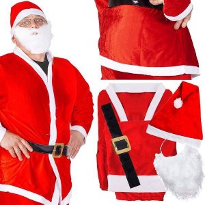 Springos Strój św. Mikołaja zestaw 6 elementowy UNIWERSALNY 13