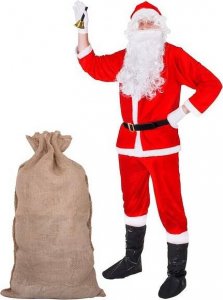 Springos Strój św. Mikołaja zestaw 6 elementowy UNIWERSALNY 4