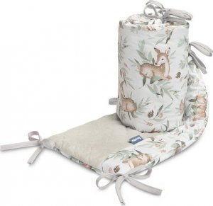 Sensillo OCHRANIACZ DO ŁÓŻECZKA SARENKI SZARY PLUSZ KARO 3