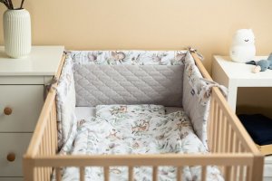 Sensillo OCHRANIACZ DO ŁÓŻECZKA SARENKI SZARY PLUSZ KARO 6