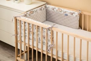 Sensillo OCHRANIACZ DO ŁÓŻECZKA SARENKI SZARY PLUSZ KARO 7