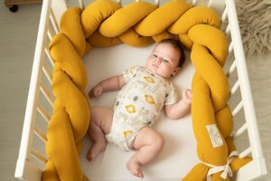 BabyMatex Ochraniacz 30 x 200 do Łóżeczka Warkocz Muslin 06 4