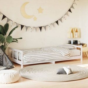 TRITON Rama łóżka dla dzieci, biała, 90x190 cm, drewno sosnowe 1