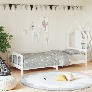 TRITON Rama łóżka dla dzieci, biała, 90x190 cm, drewno sosnowe 1