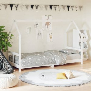 TRITON Rama łóżka dla dzieci, biała, 80x200 cm, drewno sosnowe 1