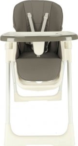 KIK Krzesełko do karmienia na kółkach z podstawką składane szare 7