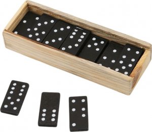 ER4 DOMINO DREWNIANE GRA PUDEŁKO ETUI 28 ELEMENTÓW 1