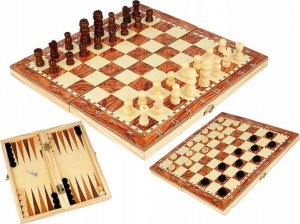 ER4 SZACHY DREWNIANE WE WKŁADCE NA PREZENT TURNIEJOWE 11