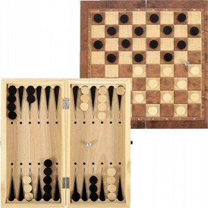 ER4 SZACHY DREWNIANE WE WKŁADCE NA PREZENT TURNIEJOWE 10