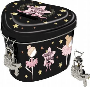 Derform Skarbonka z kłódką Serce Baletnica 12 2