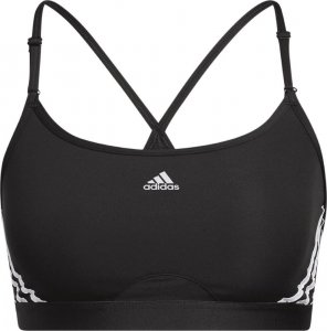 Adidas Stanik sportowy adidas Aeroreact Training Light-Support 3-Stripes Bra czarny HC7862 XLAC 1