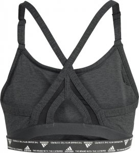 Adidas Stanik damski adidas Aeroreact Training Light-Support 3-Stripes Bra ciemnoszary HC7870 L 2