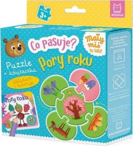 Aksjomat Co pasuje? Pory roku Puzzle+książeczka 34094 1