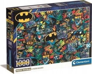 Clementoni Clementoni Puzzle 1000el Impossible Batman 39906 1