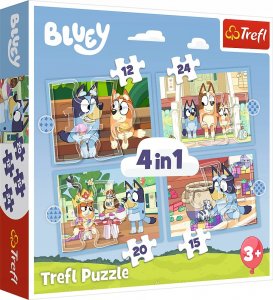 Trefl Puzzle 4w1 Bluey i jego świat - łącznie 71 elementów (34637) 2